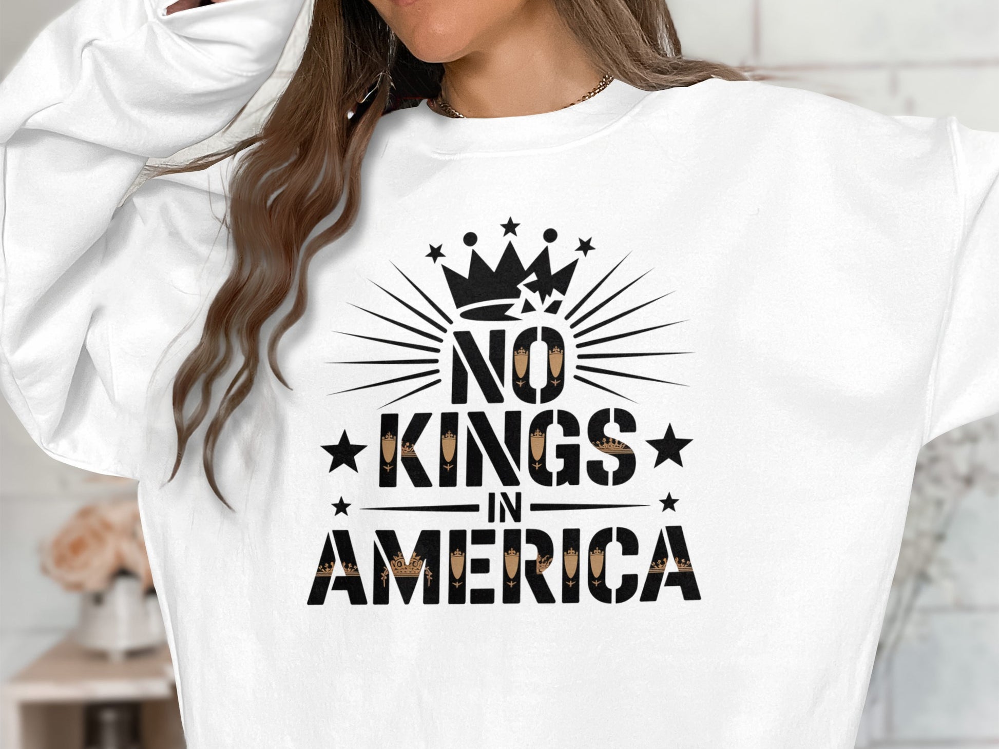 No Kings in America Eye-Catching Sweatshirt product