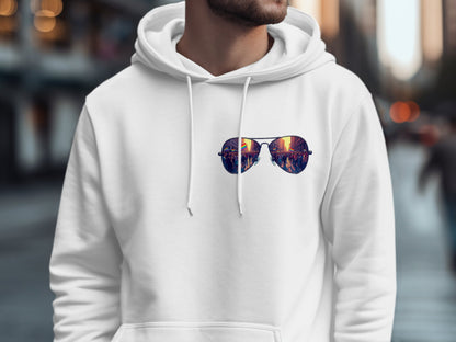 Trendy Reflective Sunglasses Graphic Hoodie product