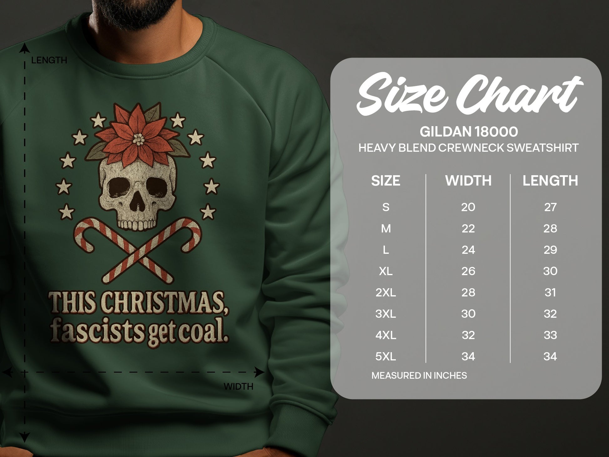 This Christmas Fascists Get Coal Sweatshirt