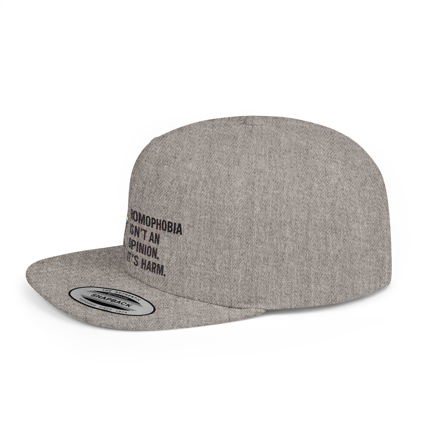Frida Kahlo-Inspired Flat Bill Snapback Hat | LGBTQ+ Pride Apparel, Statement Cap, Fashion Accessory, Gift for Activists, Casual Wear
