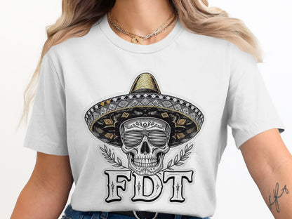 FDT Skull with Sombrero Graphic Tee Shirt product type