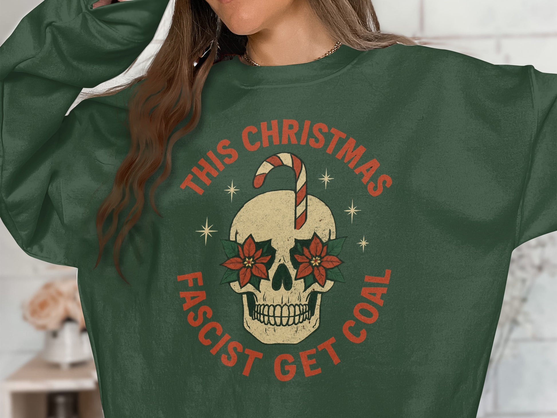 This Christmas Fascist Get Coal Graphic Unisex Sweatshirt
