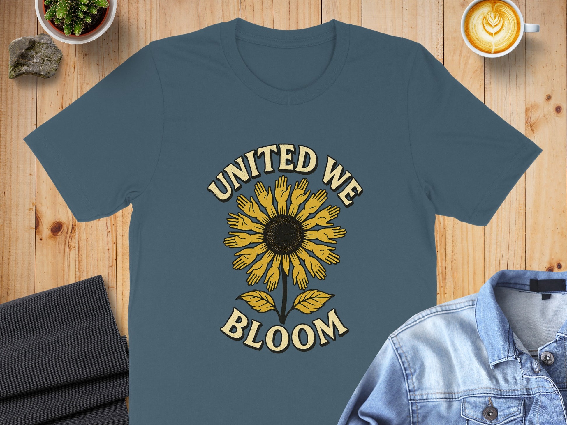 United We Bloom Graphic Tee Shirt product