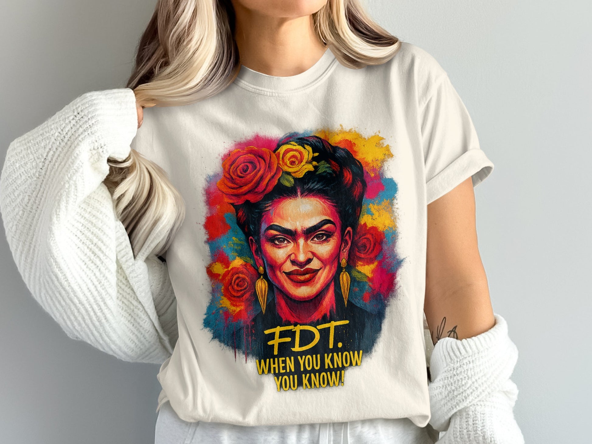 Colorful Artistic FDT When You Know You Know T-Shirt product type