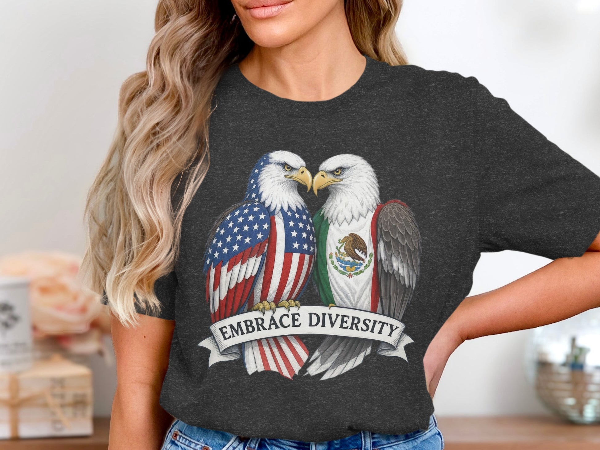 Embrace Diversity Bald Eagles Graphic T-Shirt product