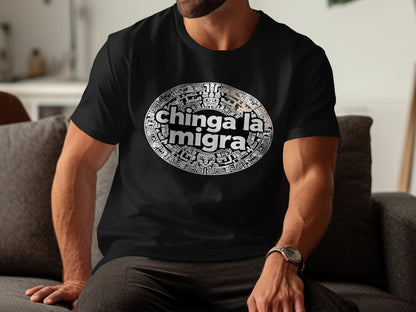 Aztec Chinga La Migra Graphic T-Shirt product