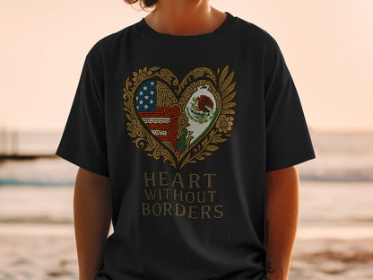 Heart Without Borders Graphic Tee for Sale