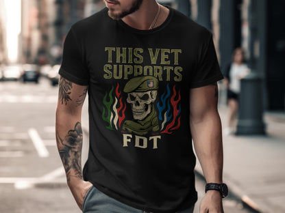 This Vet Supports FDT Skull T-Shirt product type