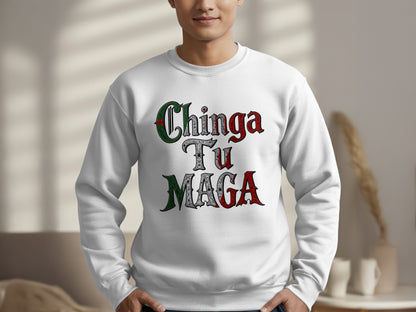Chinga Tu Maga Bold Statement Crewneck Sweatshirt product