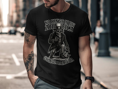 No Kings In America Chinga La Migra Graphic Tee product type