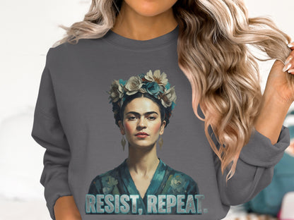 Resist Repeat Artistic Sweatshirt