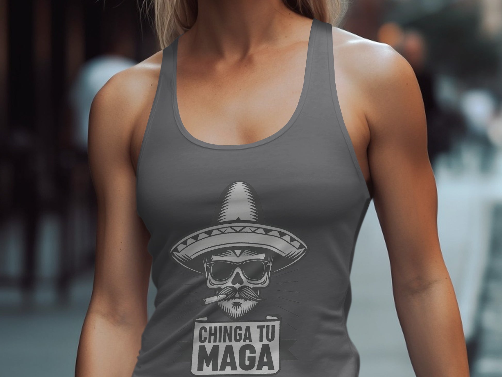 Chinga Tu MAGA Funny Sarcastic Women's Tank Top product