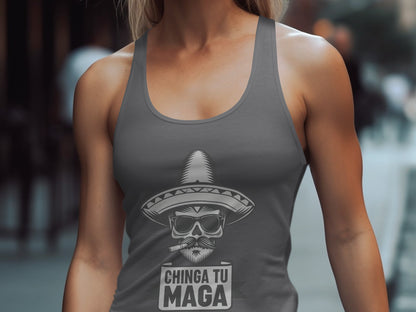 Chinga Tu MAGA Funny Sarcastic Women's Tank Top product