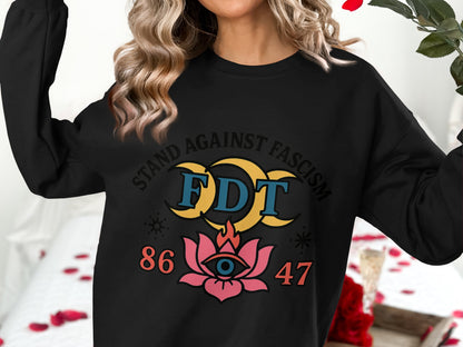 Stand Against Fascism Graphic Sweatshirt product