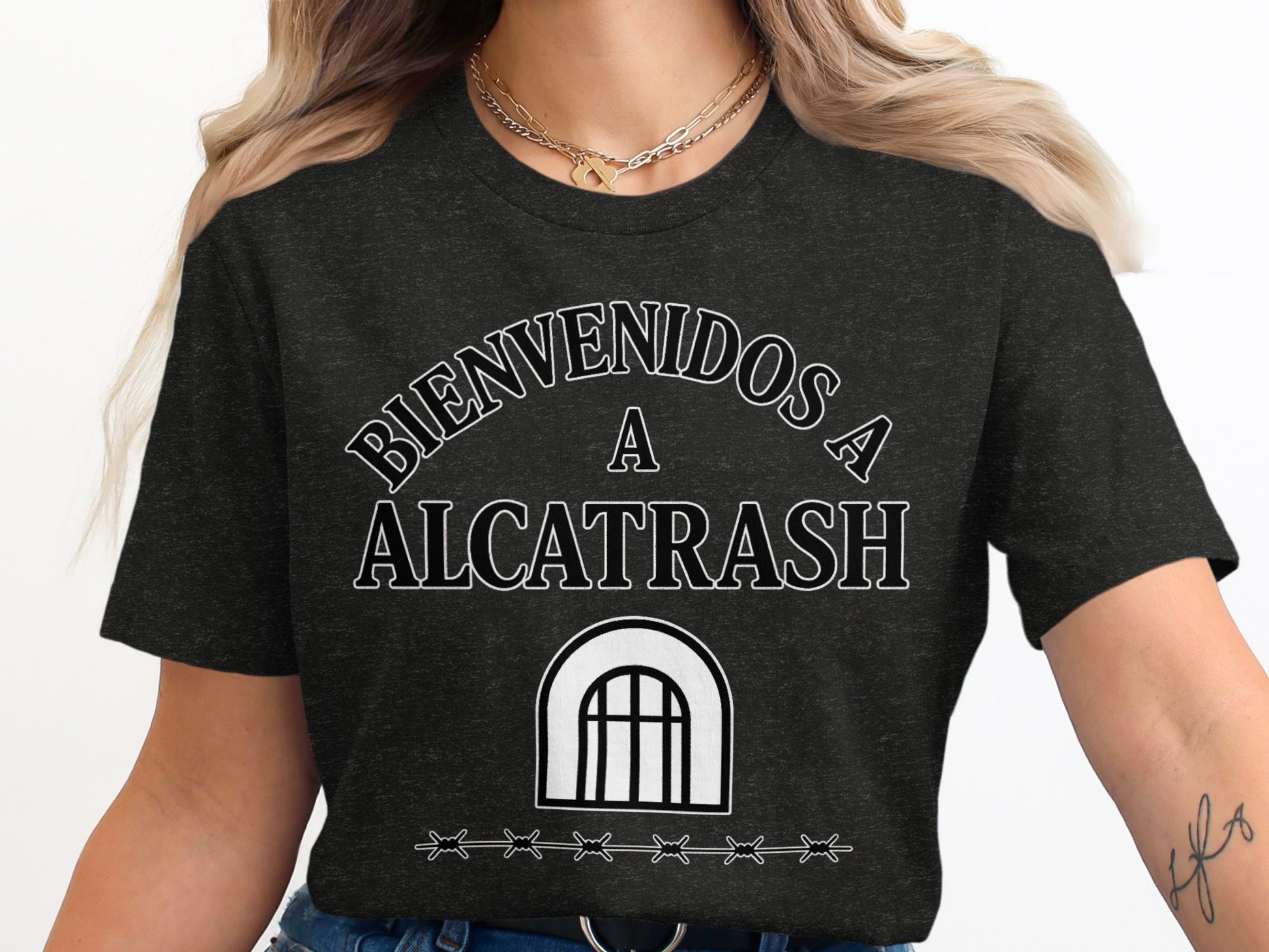 Bienvenidos A Alcatrash Graphic Tee Shirt product