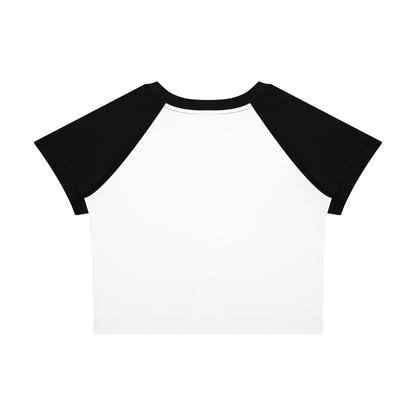 Antifa Funny Crop Tee Women’s Raglan Color Block Baby T-Shirt