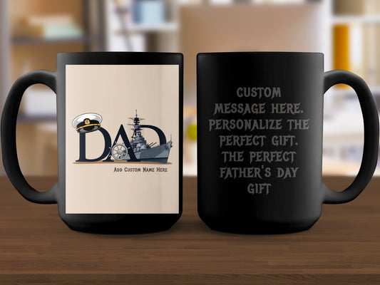 Personalized Dad Mug with Custom Message Perfect Gift product type