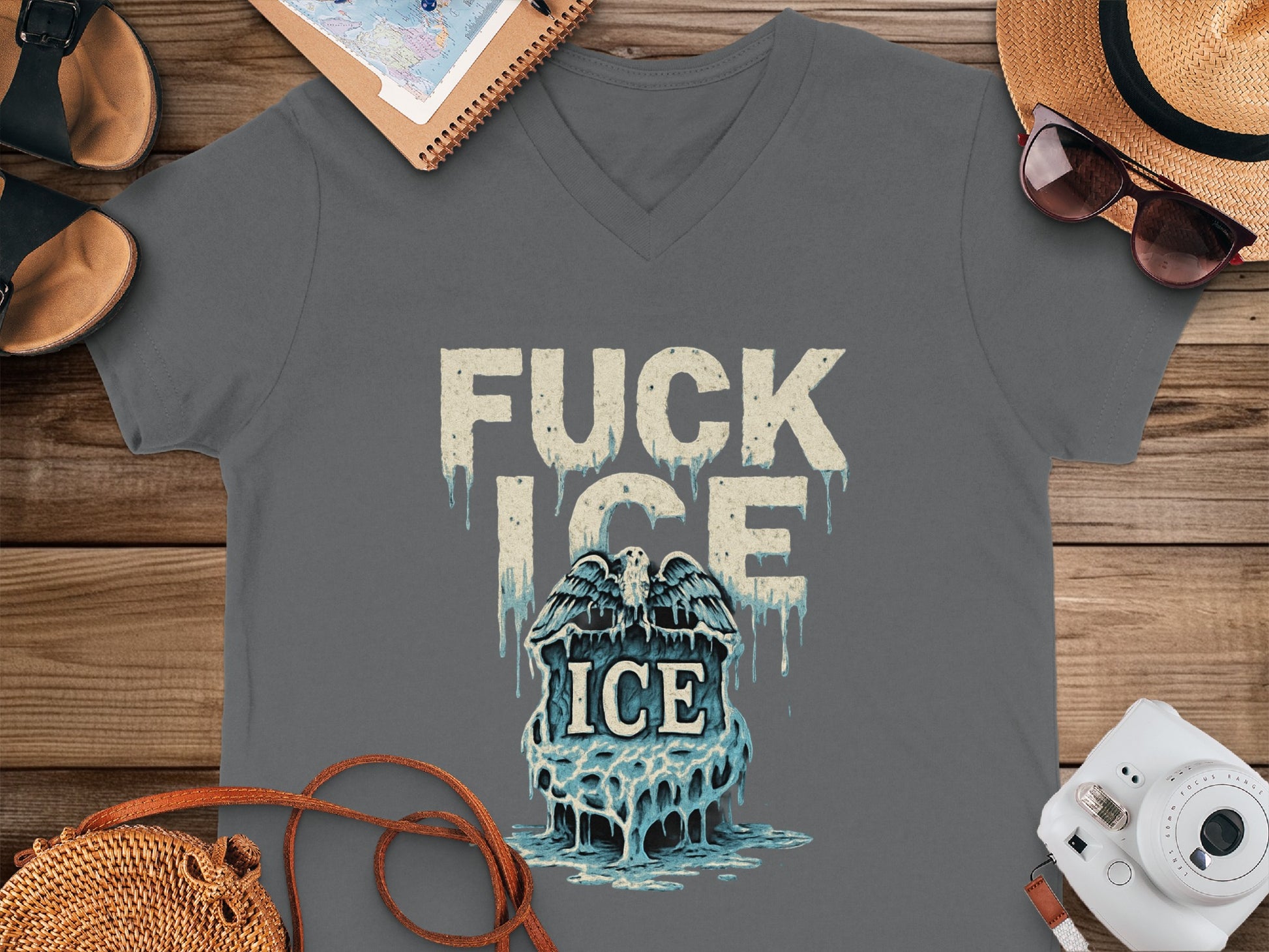 Fuck Ice graphic t-shirt
