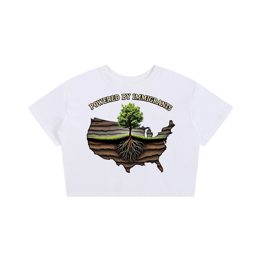 Immigrant Roots Crop Baby Tee Seamless T-Shirt - 200 GSM