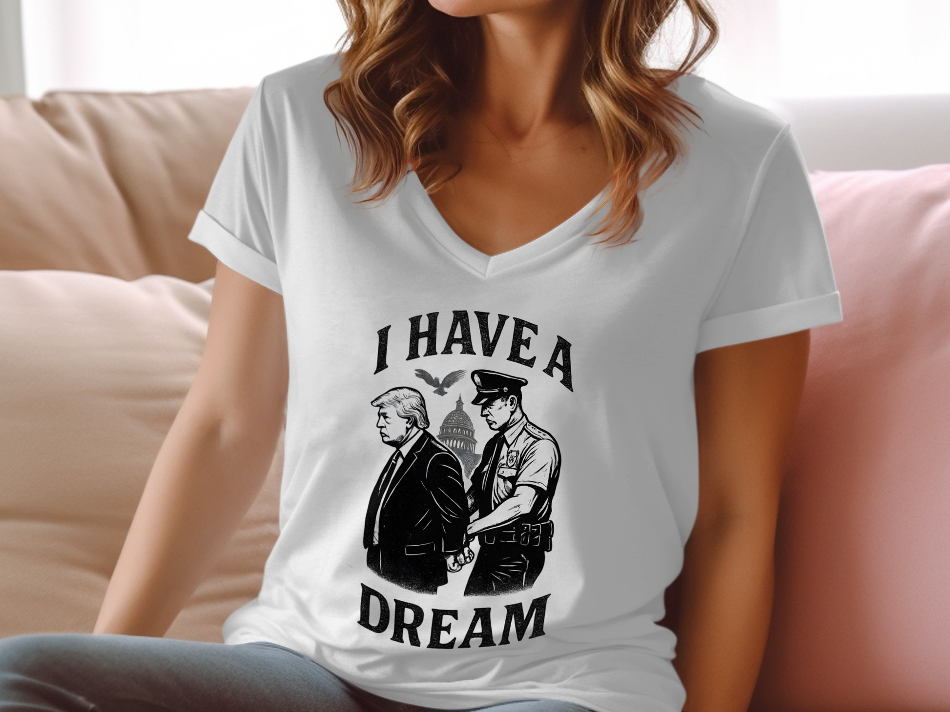 I Have A Dream Graphic V-Neck T-Shirt product type