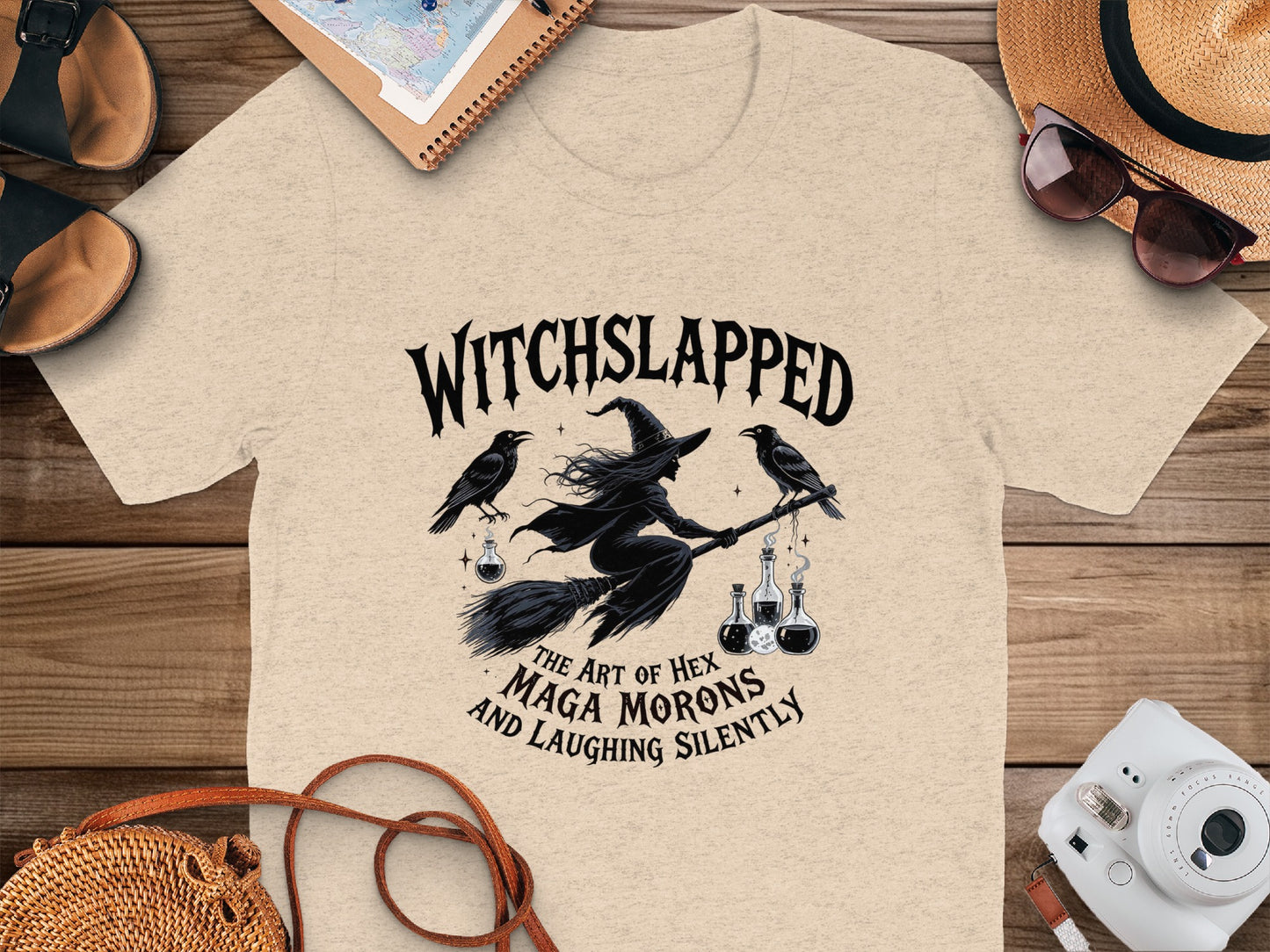 Witchslapped The Art of Hex Maga Morons T-Shirt