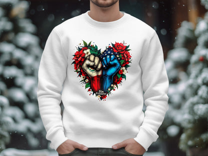 Unity and Freedom Artwork Heart Sweatshirt product