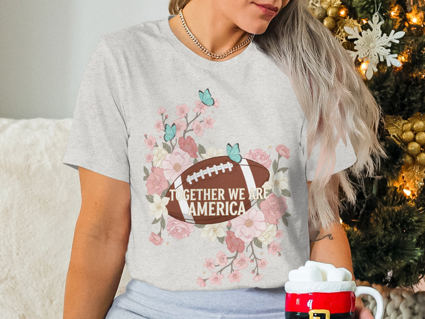Together We Are America Football Themed T-Shirt