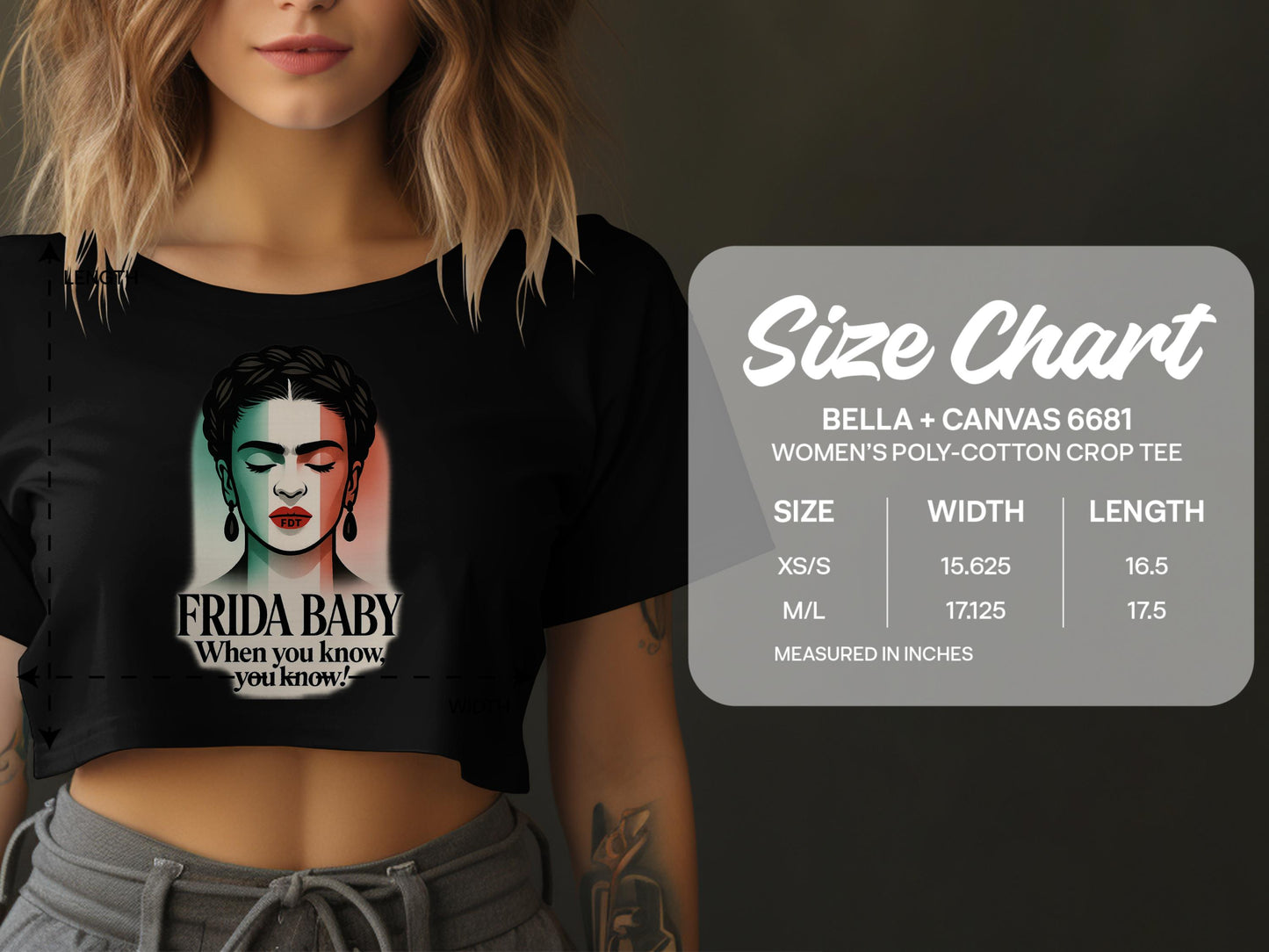 Frida Baby When You Know Black Crop Top product
