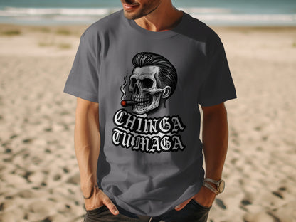 Chinga Tu Maga Skull Graphic T-Shirt product