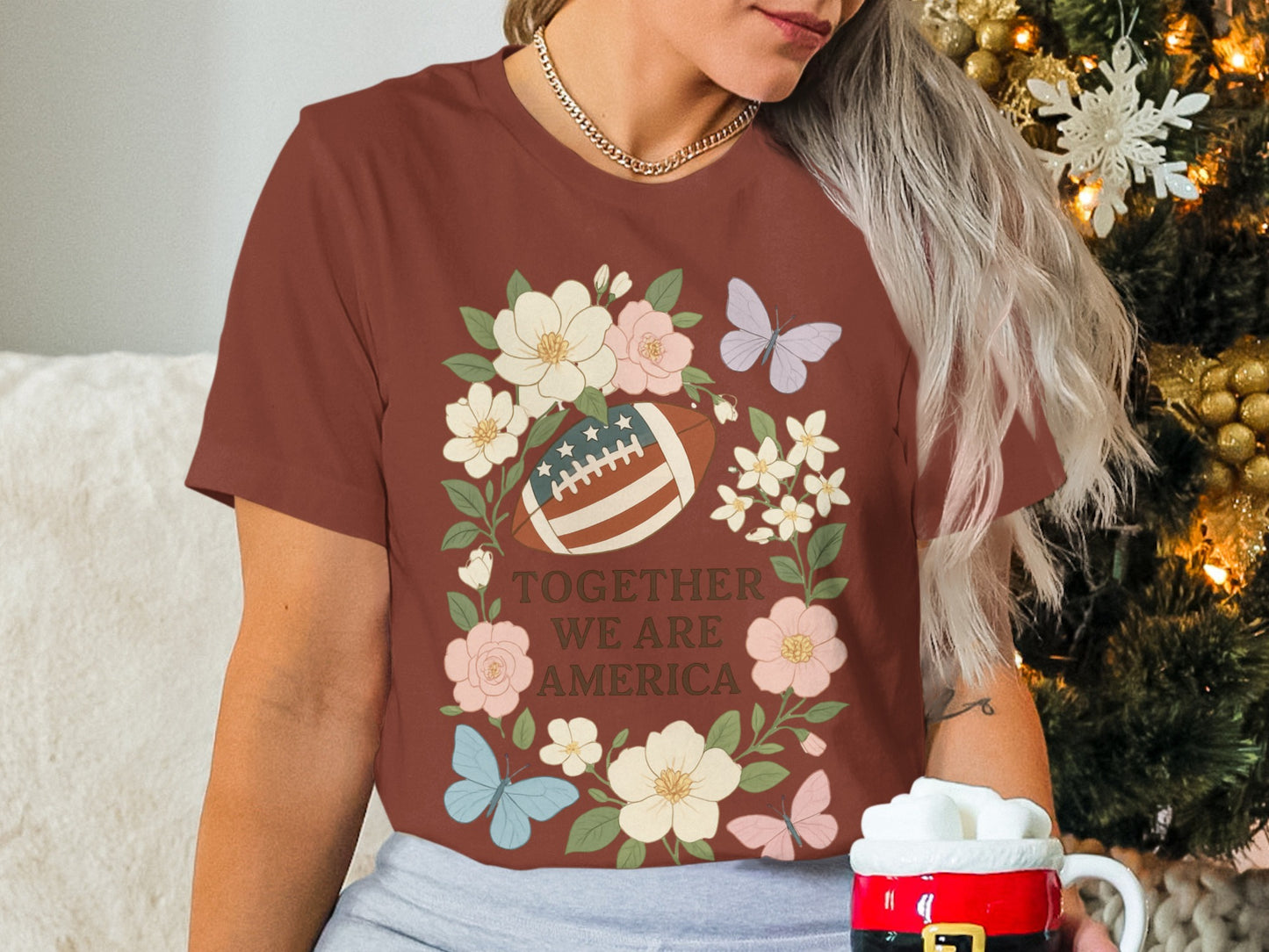 Together We Are America Football Graphic Shirt
