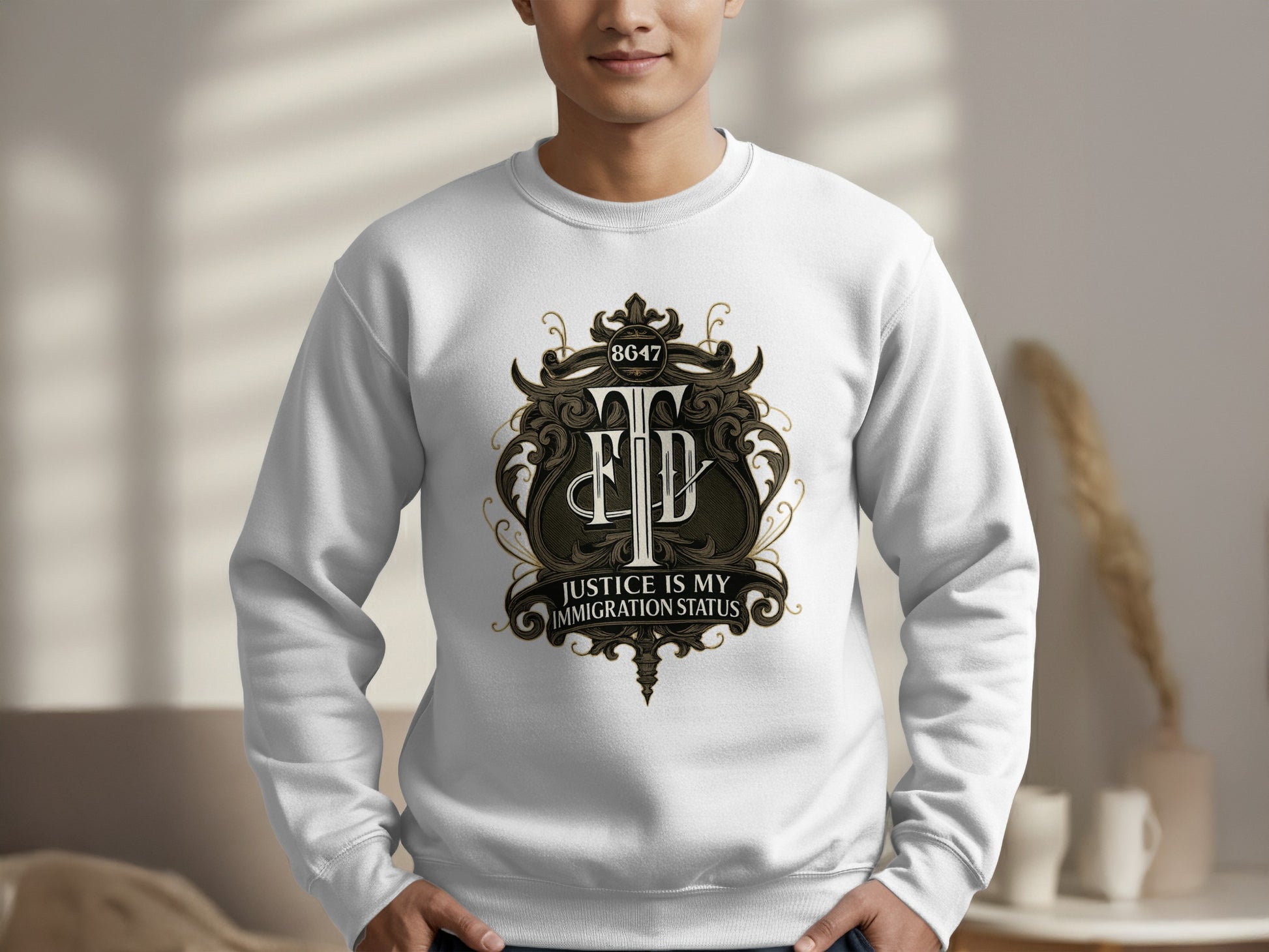 Justice Is My Immigration Status Sweatshirt product type