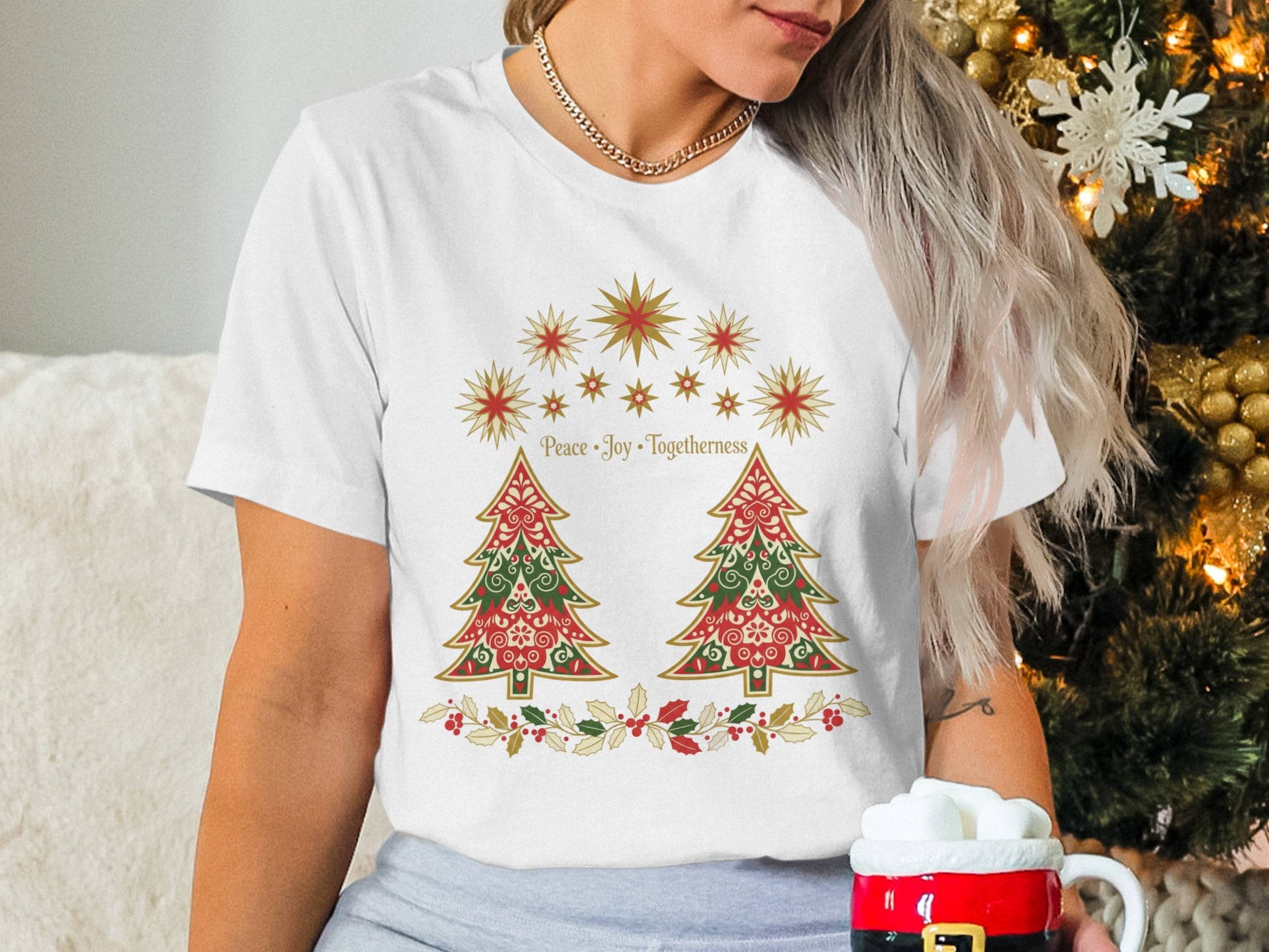 Peace Joy Togetherness Christmas Shirt Product