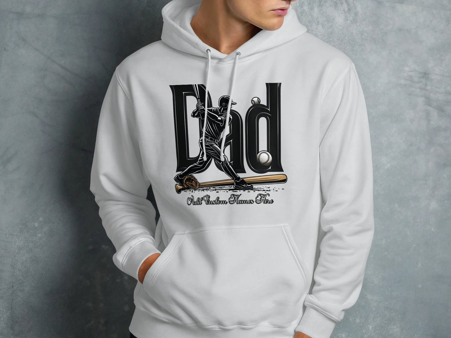 Dad Baseball Player Graphic Hoodie product