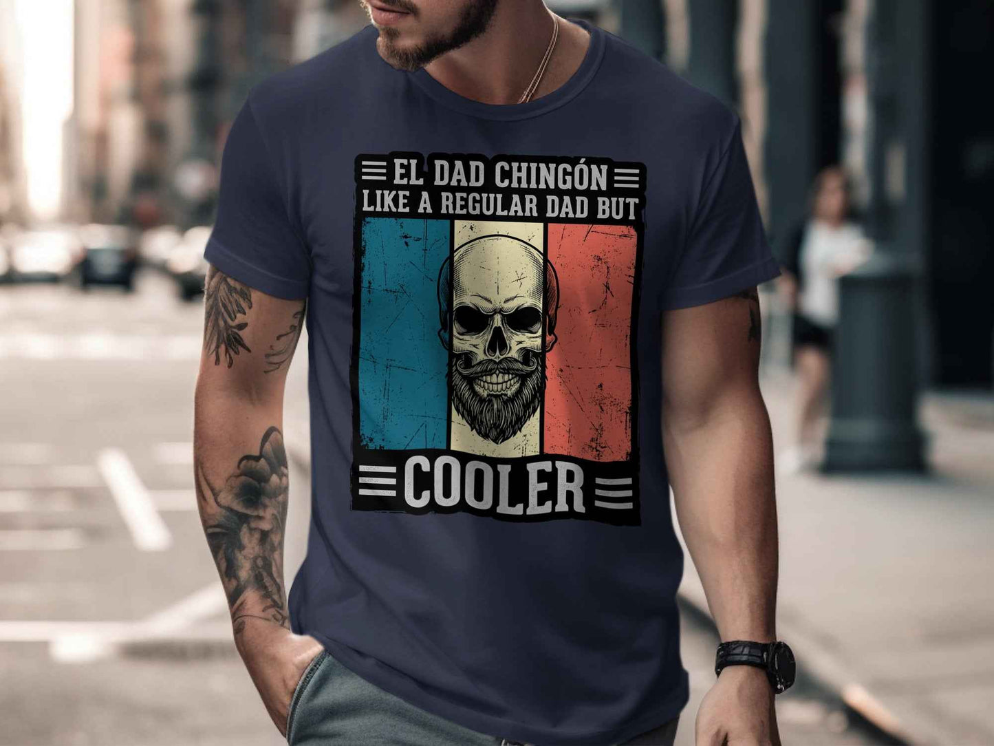 El Dad Chingón T-Shirt | Funny Father's Day Gift El Dad Chingón - Father's Day Cool Dad T-Shirt