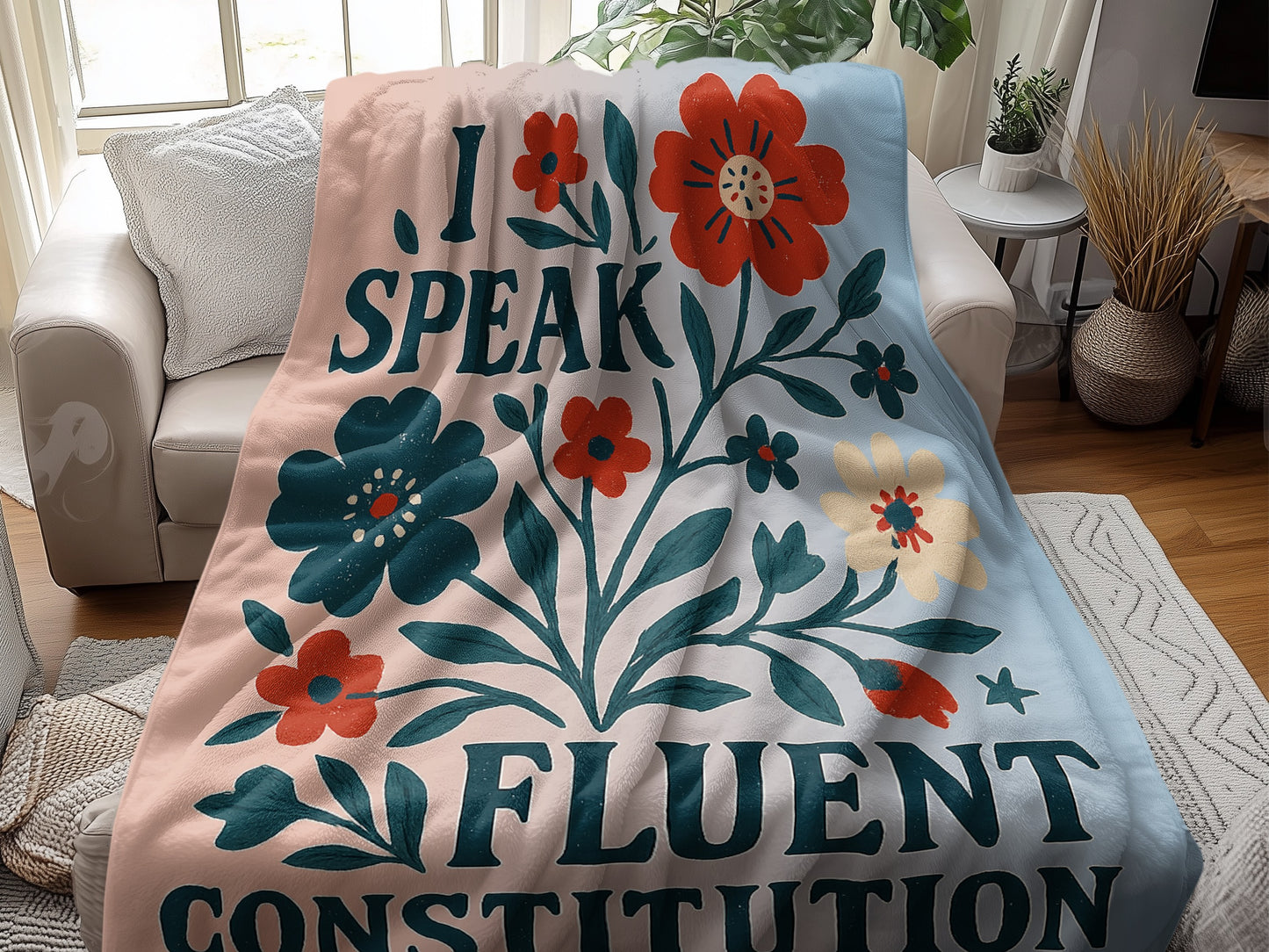 I Speak Fluent Constitution Blanket Product