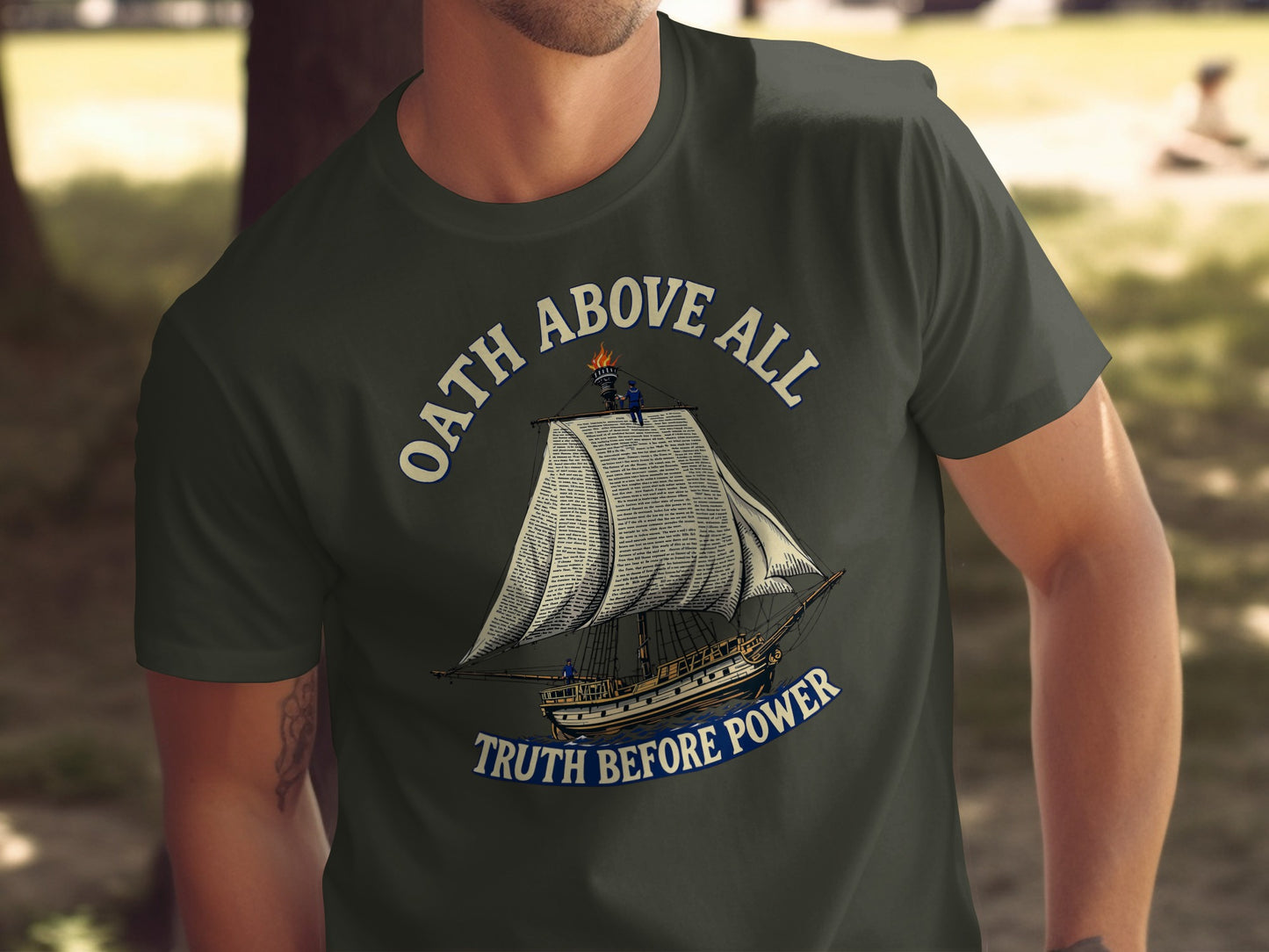 Oath Above All Truth Before Power Graphic Shirt