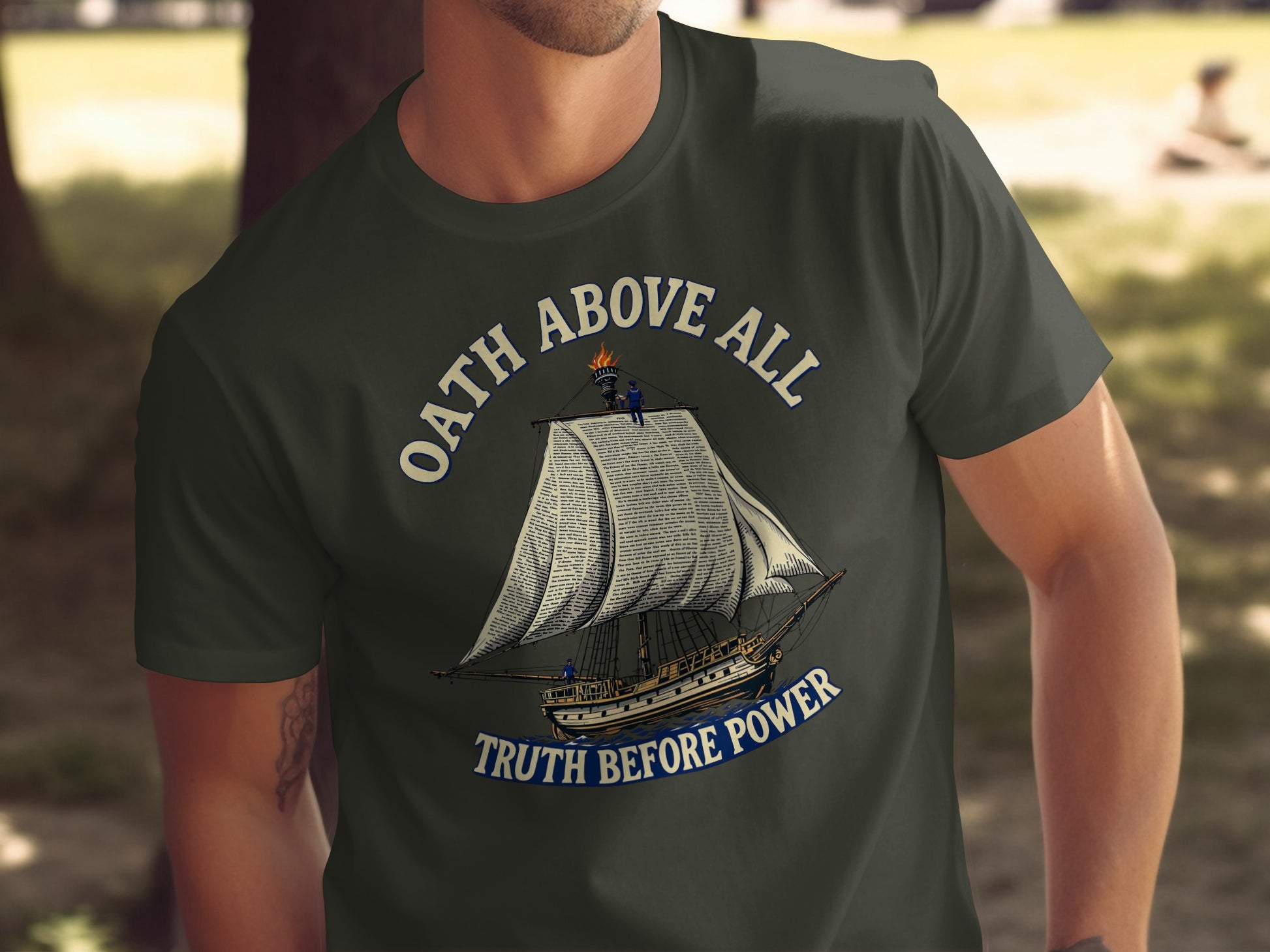 Oath Above All Truth Before Power Graphic Shirt