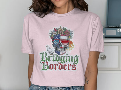 Bridging Borders Skull Graphic Tee Shirt product type
