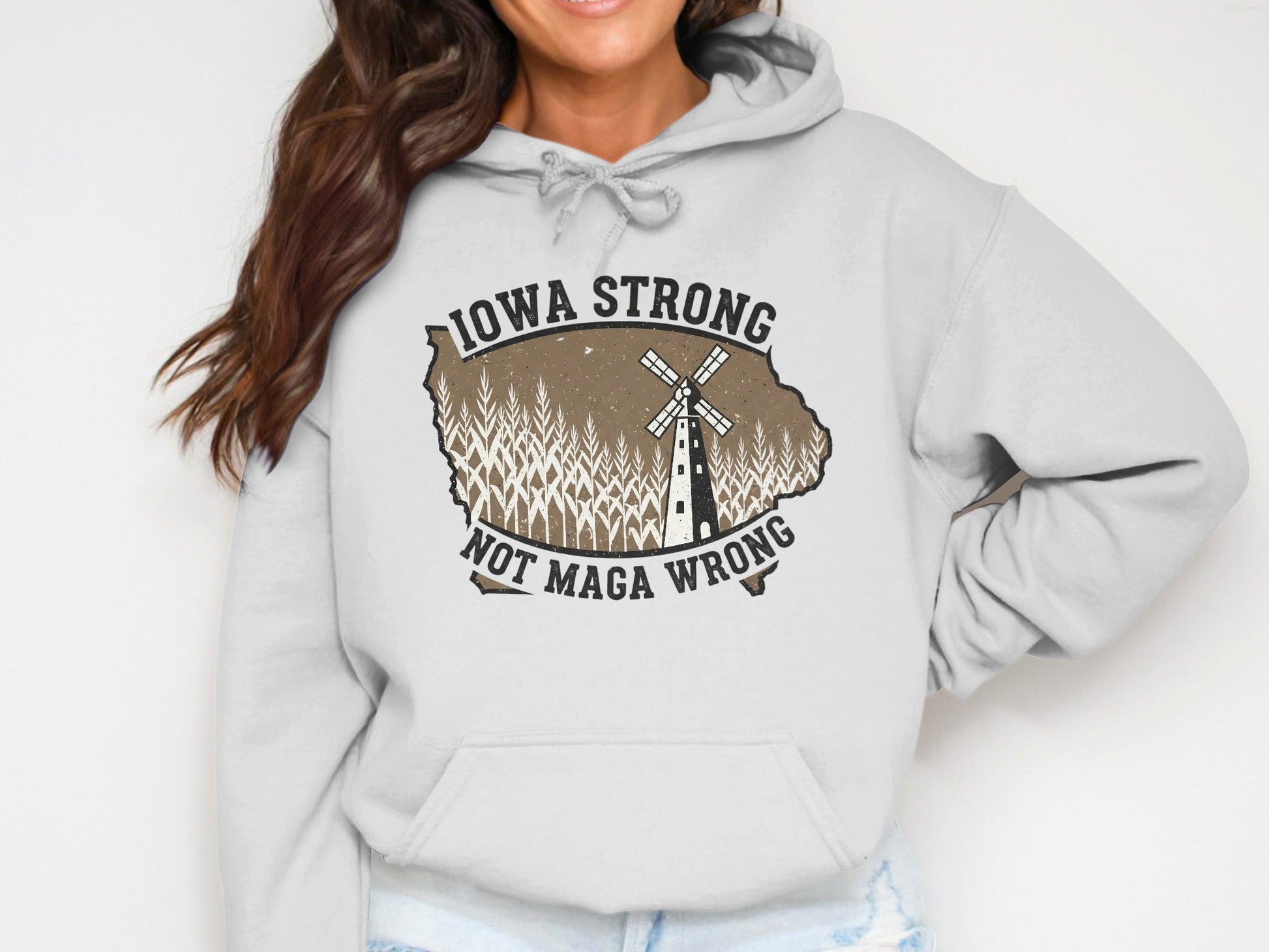 Iowa Strong Not Maga Wrong Hoodie product type