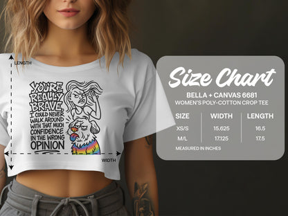 You're Really Brave Women's Crop Tee product