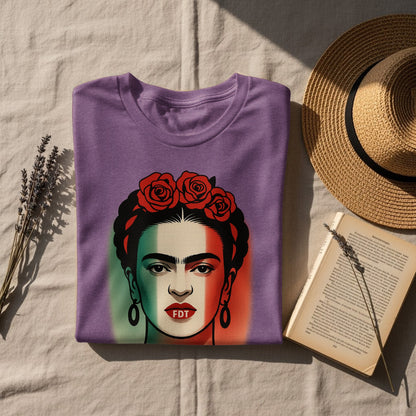 Colorful Artistic Portrait on Purple Unisex Shirt product
