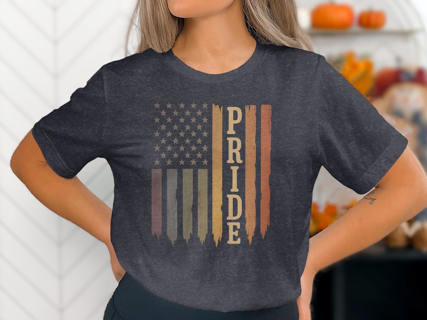 Vintage American Flag PRIDE Graphic Tee product type