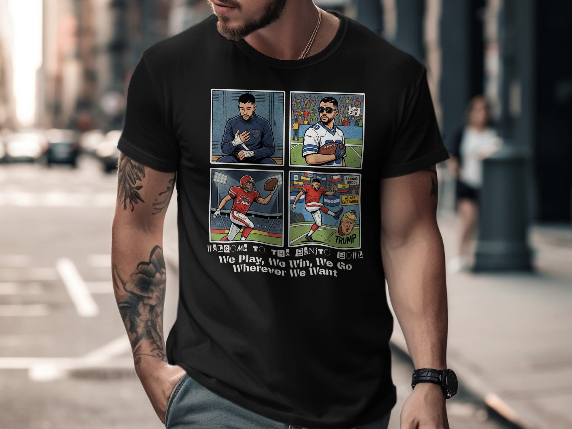 Here To Play Win We Go Wherever Want T-shirt