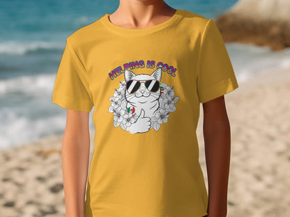 Helping Is Cool Cat With Sunglasses T-Shirt
