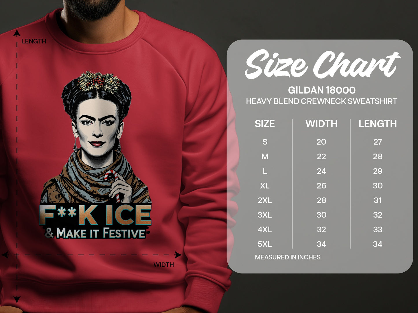 F**k Ice and Make It Festive Heavy Blend Crewneck