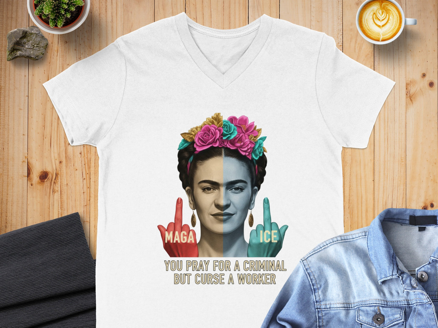 Frida Inspired Political Statement Shirt