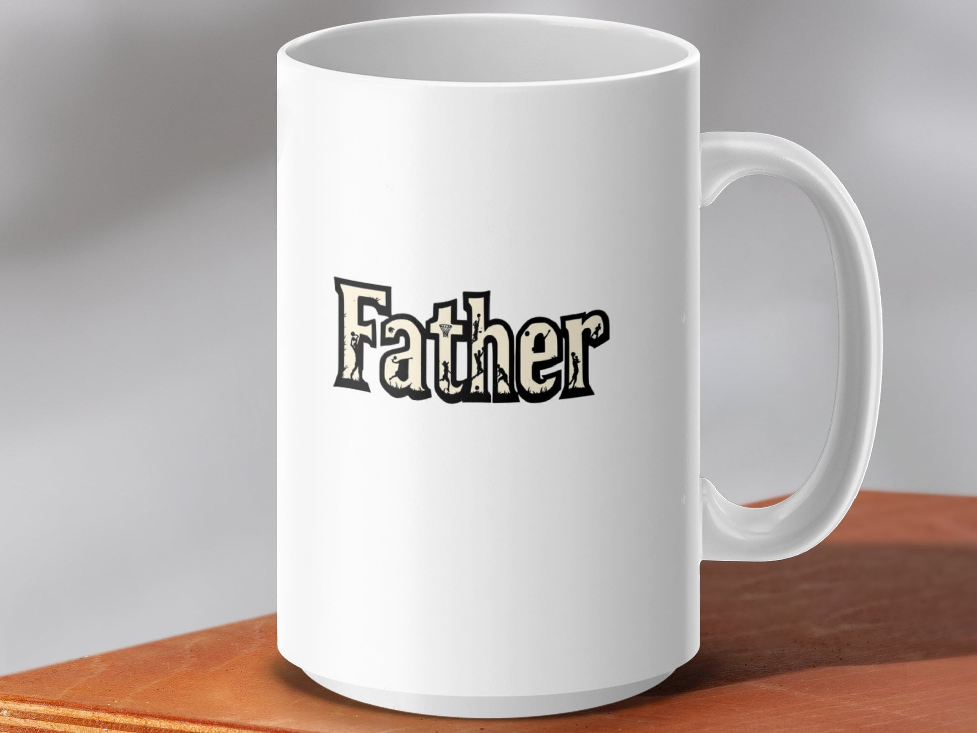 Father Text Printed Coffee Mug Gift Product
