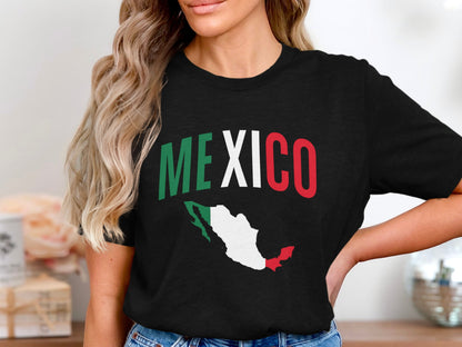 Mexico Map and Lettering Graphic T-Shirt product