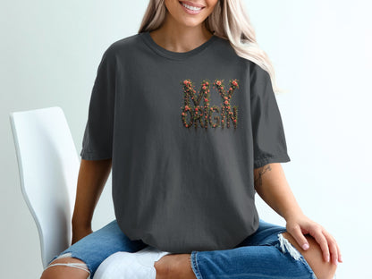 Floral My Origin Statement Graphic T-Shirt product type