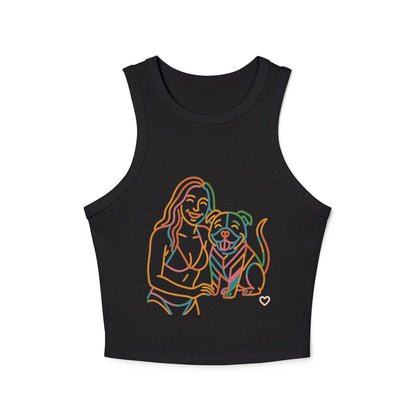 Pride tank top Cute Pet-Themed Women's Micro Rib Racer Tank Top - Perfect Summer Fit